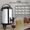 VEVOR Stainless Steel Insulated Beverage Dispenser, 1.5 Gallon 6 Liter, Thermal Hot and Cold Drink Server Dispenser with Spigot Handle, Food-grade - 3 of 4