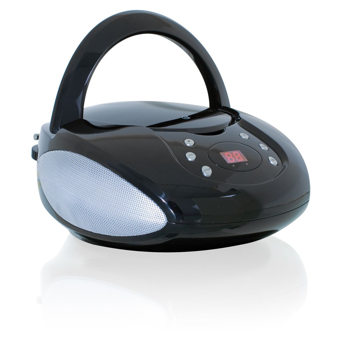 GPX CD, AM/FM, Line In Boombox - Black (BC112B): Portable Media Player with Built-In Speaker - thumbnail 2