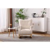 PAGED Velvet Accent Chair with Plush Cushioning, Modern Rocking Chair for Bedroom, Living Room, Nursery, Gray - 2 of 4