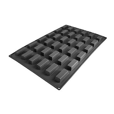 Silikomart Silicone Bakeware: Financier 1.08 Oz, 2.36" x .91" x .79" H, 36 Cavities