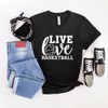 Simply Sage Market Women's Live Love Basketball Short Sleeve Graphic Tee - 3 of 4