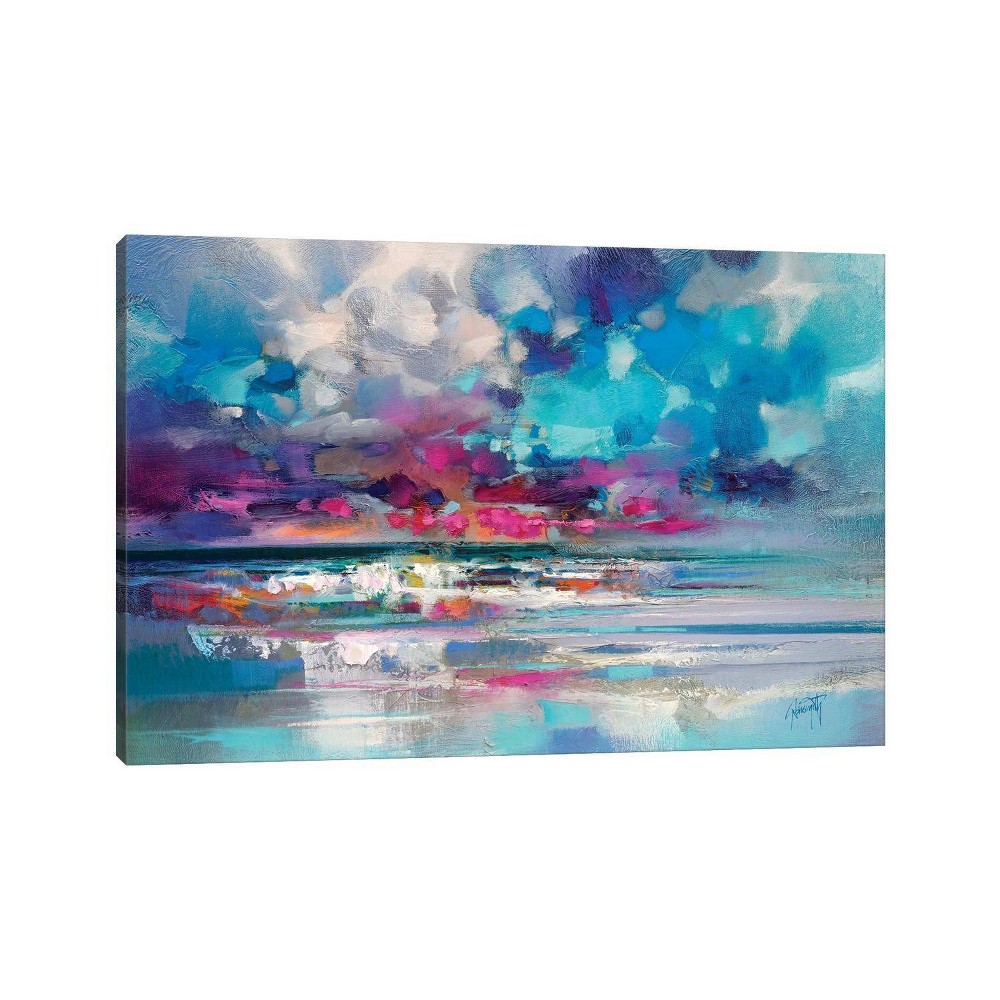 Photos - Wallpaper 18" x 26" x 1.5" Atlantic Magenta by Scott Naismith Unframed Wall Canvas 