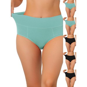 INSPIRE CHIC Women's High Waist Available Tummy Control Briefs 6 Packs - 1 of 4