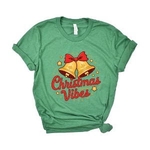 Simply Sage Market Women's Christmas Vibes Bell Short Sleeve Graphic Tee - 1 of 4