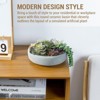 BRINJOY Mixed Artificial Succulent Arrangement | Low-Profile Gray Concrete Planter for Desk, Counter, Shelf & Window Sill Decor - 3 of 4