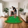 Costway 10 x 3.3/5 FT Golf Putting Green Professional Golf Training Mat with 2 Golf Balls - 2 of 4