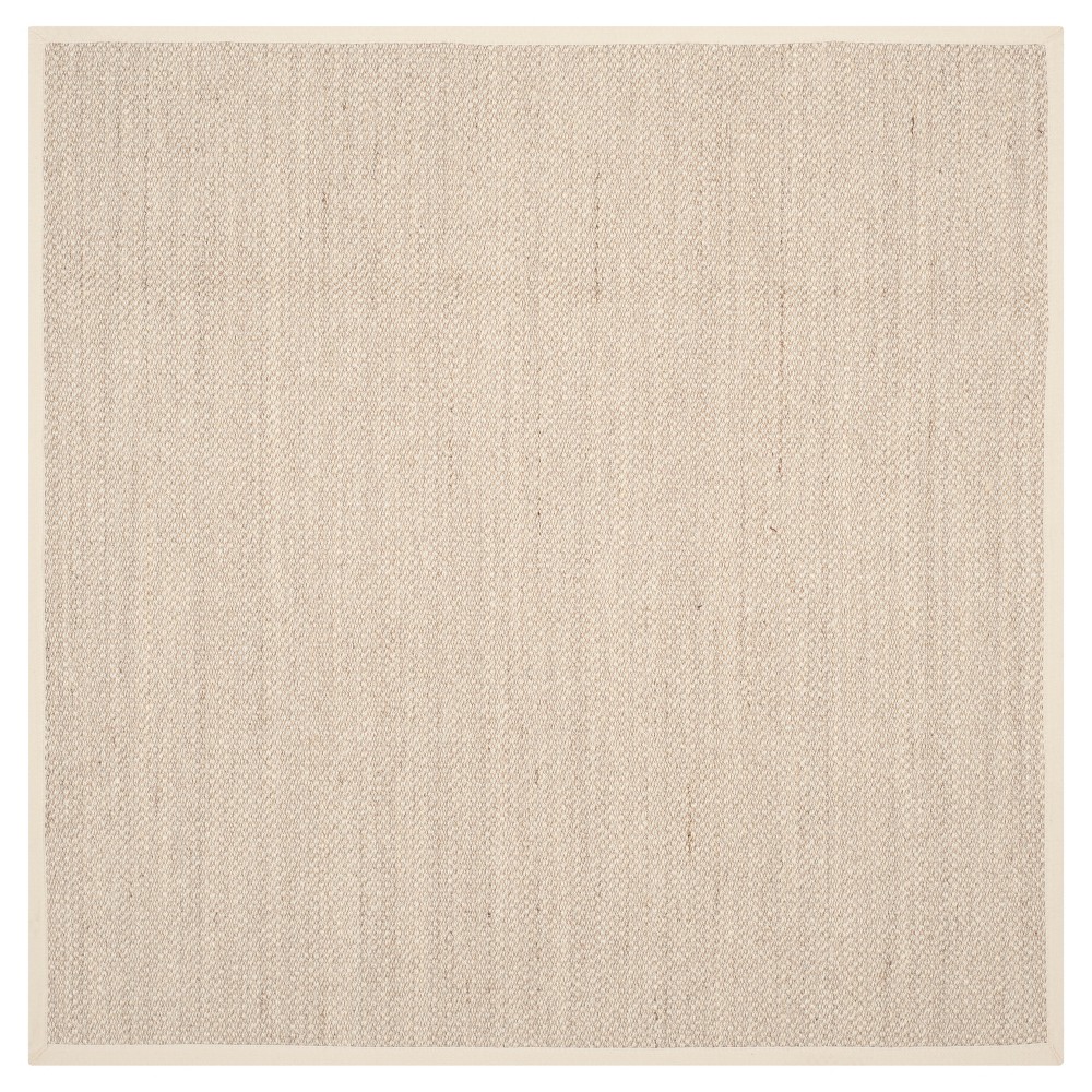 Natural Fiber Rug - Marble/Beige - (8'x8' Square) - Safavieh