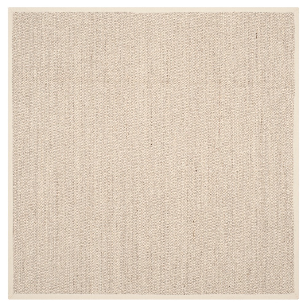 Natural Fiber Rug - Marble/Beige - (8'x8' Square) - Safavieh