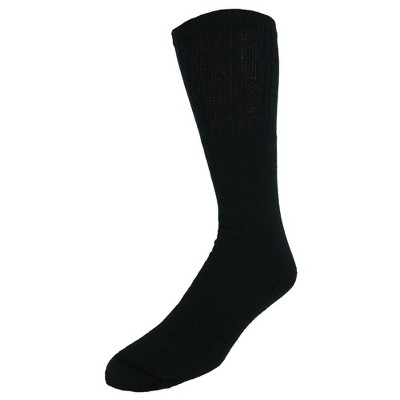 Ctm Men's Tube Cotton Blend Casual Socks 4 Pair Value Pack, Black : Target