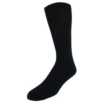 CTM Men's Tube Cotton Blend Casual Socks 4 Pair Value Pack