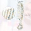 Unique Bargains Women's Heart Style Handheld Wide Tooth Comb for Curly Thick Straight Hair 1 Pc - 2 of 4