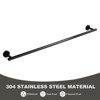 WOWOW 36 in. Stainless Steel Wall Mounted Single Towel Bar in Brushed Nickel - 4 of 4
