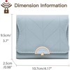FATMOON Wallet for Women - Stylish RFID Blocking Leather Wallet- Bifold Card Holder with Zipper Coin Pocket,for Daily Use,Travel - 3 of 4