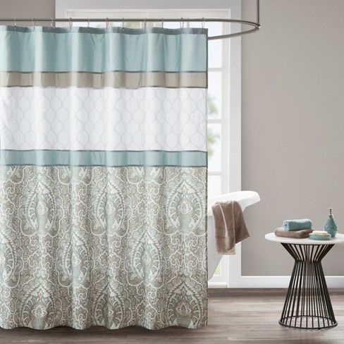 Embroidered deals shower curtain