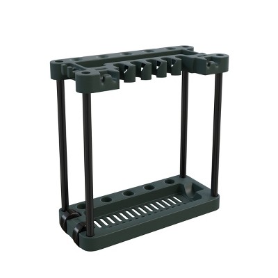 Portable Green Plastic Rolling Garden Tool Organizer