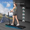Folding Walking Treadmill with Incline, Electric Under Desk Treadmill, 8.7MPH Compact Running Pad with Quiet Design for Home Gym - 2 of 4