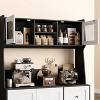 66 Inch Kitchen Pantry Cabinet with Storage, High Storage Cabinet, Adjustable Shelves, 3 Drawers, Wooden Storage Cabinet - 4 of 4
