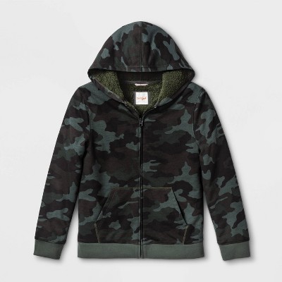 zip hoodie camo