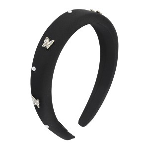Unique Bargains Women's Butterfly Faux Pearls Headbands 1 Pc - 1 of 4