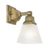 Livex Lighting Mission 1 - Light Vanity in  Antique Brass - 2 of 4