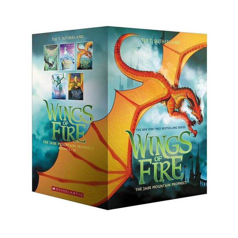 Wings of Fire Box Set, the Jade Mountain Prophecy (Books 6-10) - by  Tui T Sutherland (Mixed Media Product), 1 of 2