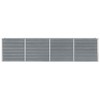 vidaXL Raised Garden Bed Galvanized Steel Outdoor Planter Gray - 3 of 4