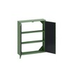 23.62 "Vintage Two Door Wall Cabinet with Mirror, Three-level Entrance Storage Space - 4 of 4