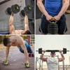 Adjustable Dumbbell and Kettlebell Set, 4 in 1, 66lbs /88lbs Weight Used as Kettlebells, Barbell, Push up Stand for Home Gym, Green and Black - 4 of 4