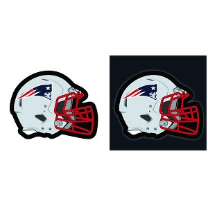 Evergreen Ultra-Thin Edgelight LED Wall Decor, Helmet, New England Patriots- 19.5 x 15 Inches Made In USA - 1 of 4