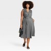 Women's Tie-Waist Midi Shirtdress - A New Day™ - 3 of 3