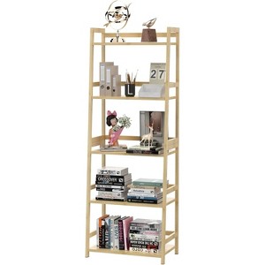 LunaLulinlk 5 Tier Bamboo Shelf Storage Organizer, Corner Storage Rack for Living Room,Kitchen - 1 of 4