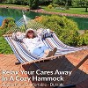 Sunnydaze Two-Person Quilted Fabric Hammock with Spreader Bars - 450 lb Weight Capacity - 4 of 4