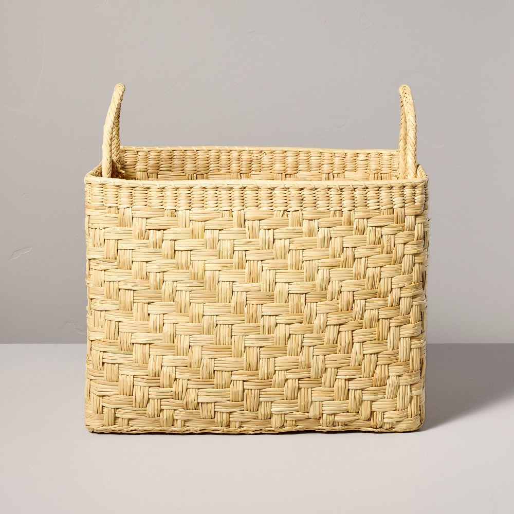 Large Rectangular Woven Storage Basket - Hearth & Hand™ with Magnolia