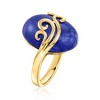 Ross-Simons Lapis Swirl Ring in 18kt Gold Over Sterling - 3 of 4