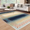 Pearl Velvet Cotton TPR Washable Foldable Printed Carpet - Border - Thoreau with Home Decor, - 3 of 4