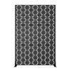 PexFix 72 in. x 47 in. Black Metal Freestanding Privacy Screen Garden Fence For Deck Patio Balcony Outdoor Privacy Panel Square Design - 3 of 4