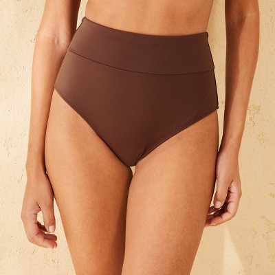 Women's Shaping High Waist Medium Coverage Bikini Bottom - Shade & Shore™