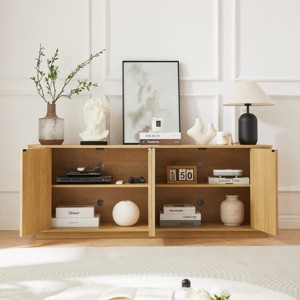 Sideboard Storage Cabinet with Doors, Buffet Table with Shelves, TV Console for Entryway or Dining Room-Maison Boucle - 1 of 4