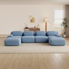 AENKYO 4 Seats with 2 Ottomans Modular Corduroy Sectional Sofa, Easy Assembly Required & Ergonomic Support Non-Slip Base Design - 4 of 4