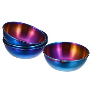 Unique Bargains Thick Stainless Steel Condiment Dishes for Kitchen Restaurant 3.2" Dia - 1 of 4