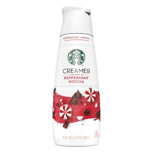 Starbucks Peppermint Mocha Coffee Creamer - 28 fl oz - 1 of 4