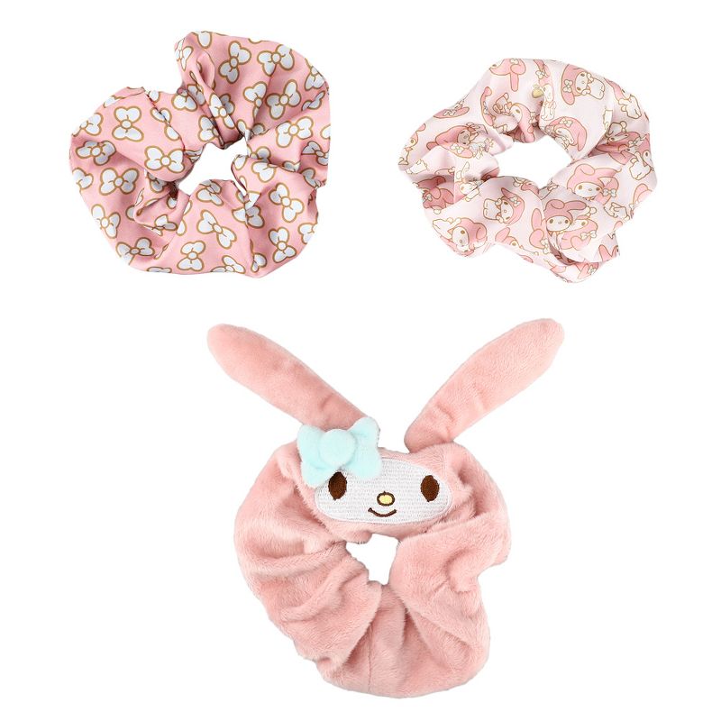 Sanrio My Melody Scrunchy 3-Pack, 1 of 3