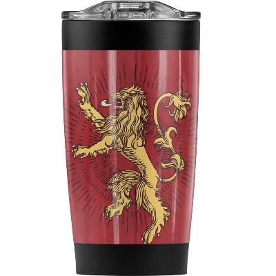 Game Of Thrones Lannister Sigil Steel Tumbler 20oz Coffee Travel Mug