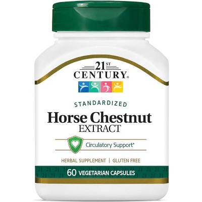 21st Century Standardized Horse Chestnut Extract 600 mg 60 Vegetable Capsules.