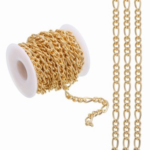 Unique Bargains Aluminum Craft Supply Jewelry Making Twisted Link Chain Roll 16.4ft - 1 of 4