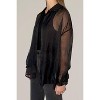 Women's Sheer Button Down Shirt - Things Between - 3 of 4