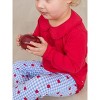 RuffleButts Toddler Girls Knit Long Sleeve Ruffle Peter Pan Tee - 4 of 4