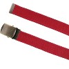 CTM Cotton Web 1.5 Inch Adjustable Military Buckle Belt - 4 of 4