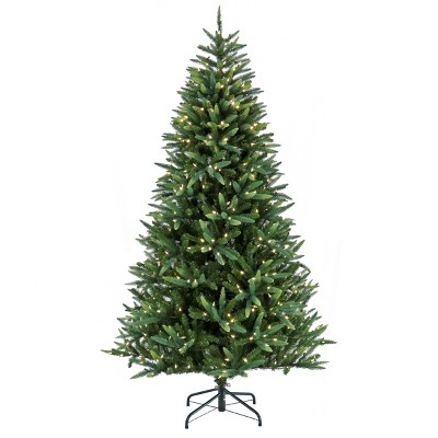7 1/2' Spada Pine Hinged Tree with Warm White LED Lights