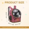 Unique Bargains Pet Portable Travel Backpack for Small Pet with Transparent Cover 1 Pc - 2 of 4